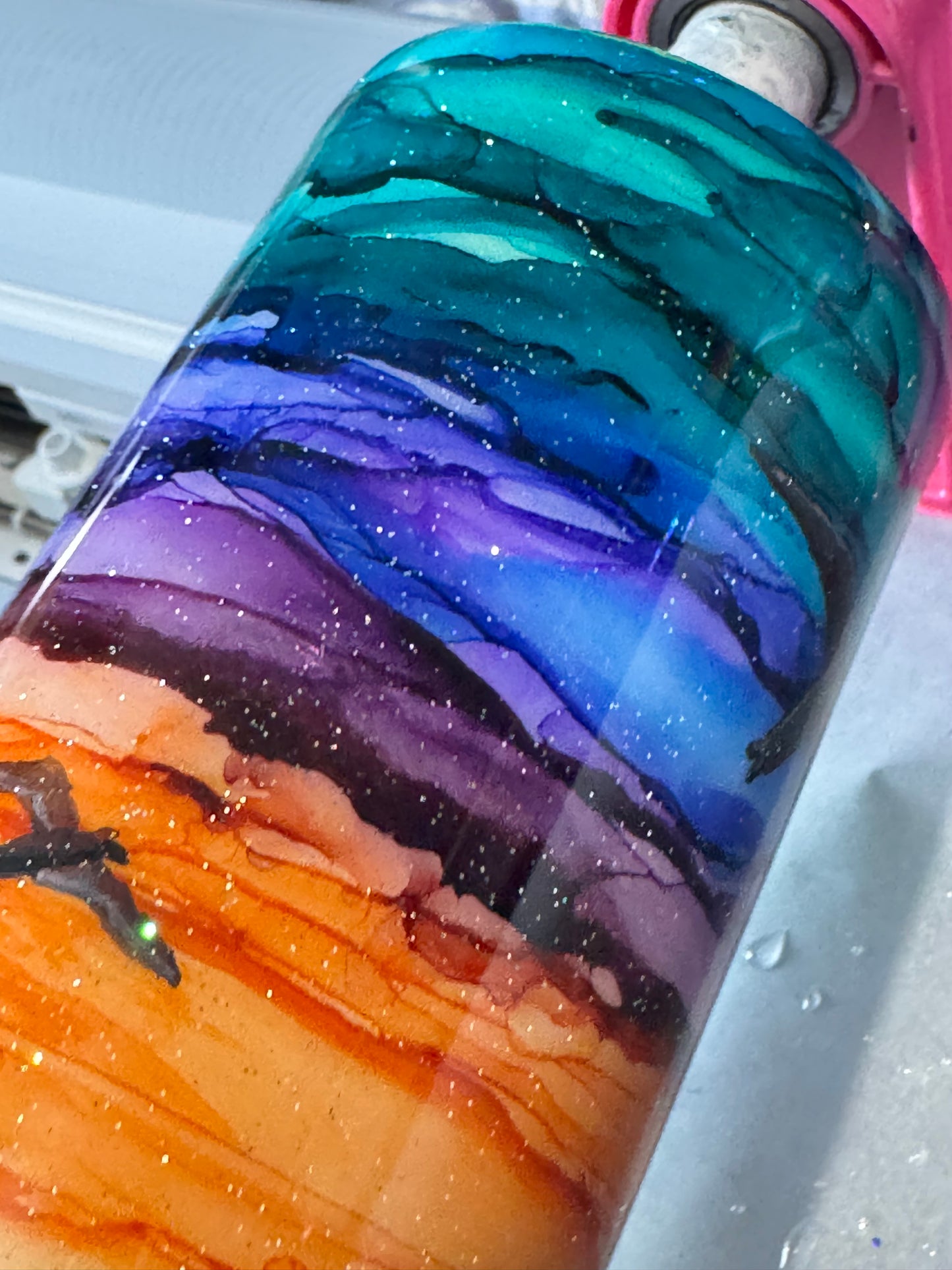 HAND PAINTED ISLAND SCENE WAFFLE TICKETS