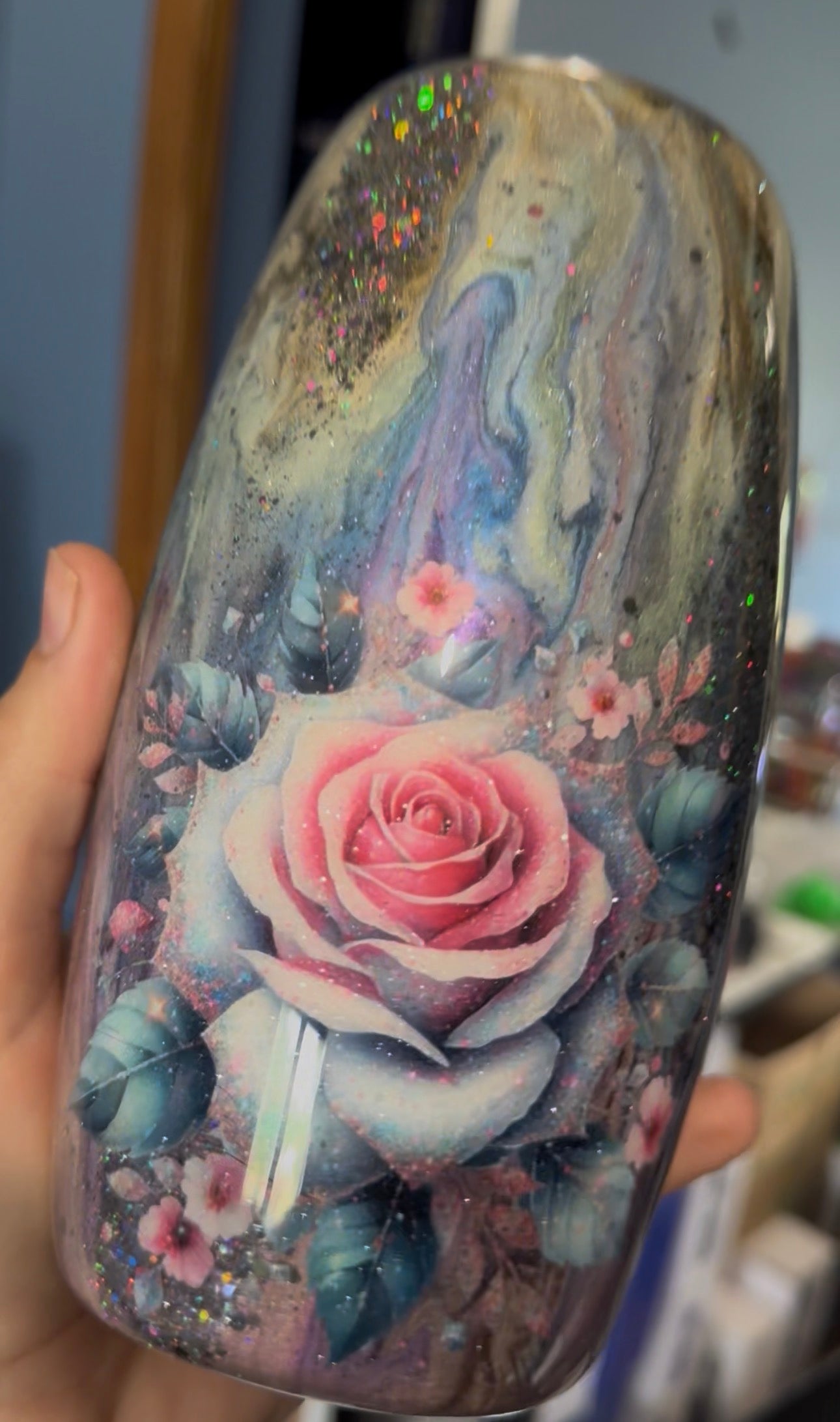 Ghost Mica Colourmelt 25oz Barrel Tumbler
