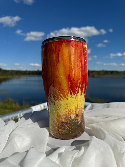 34. 30oz Modern Curve Sunflower