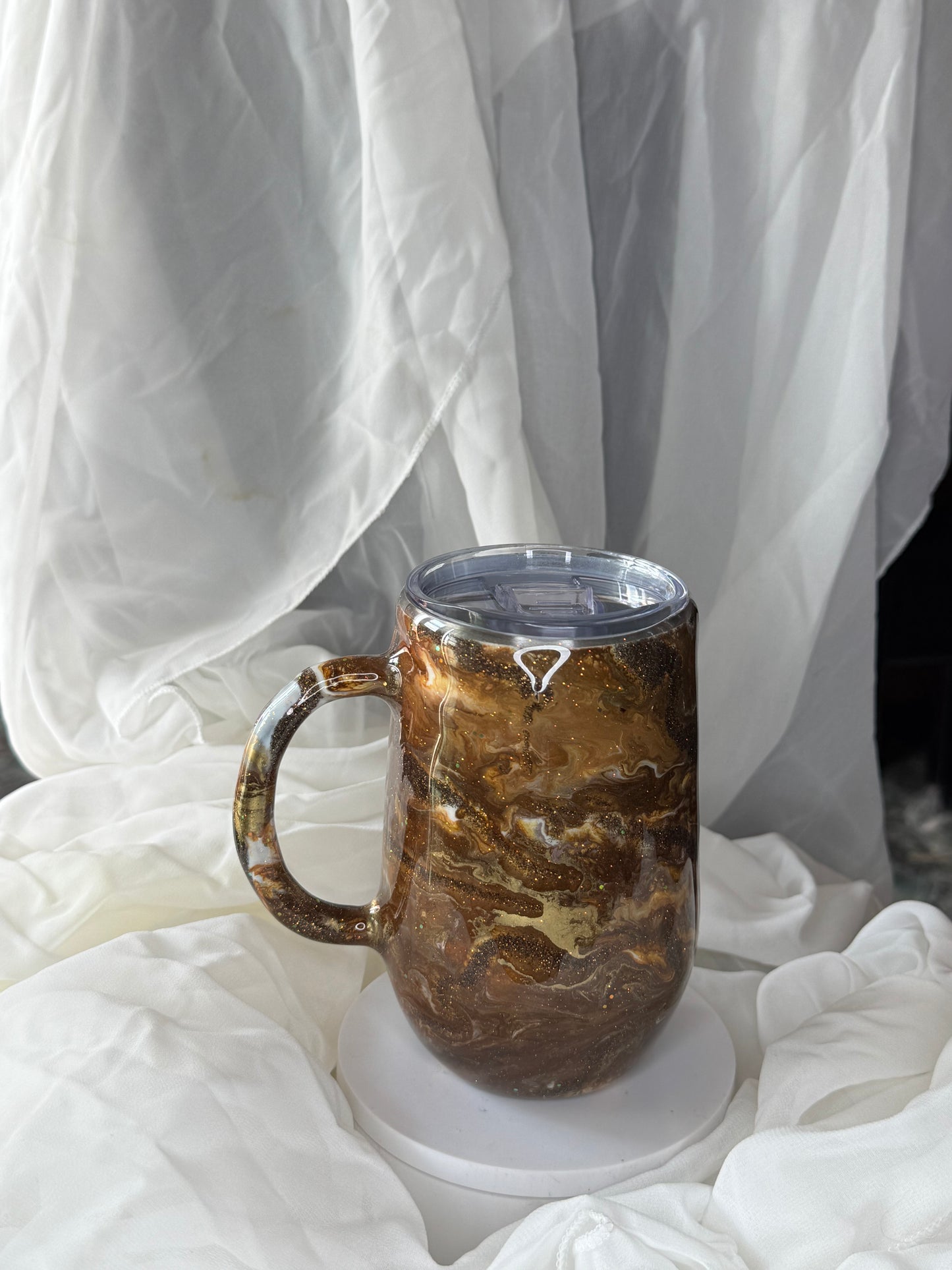 16oz Brown swirl Coffee Mug