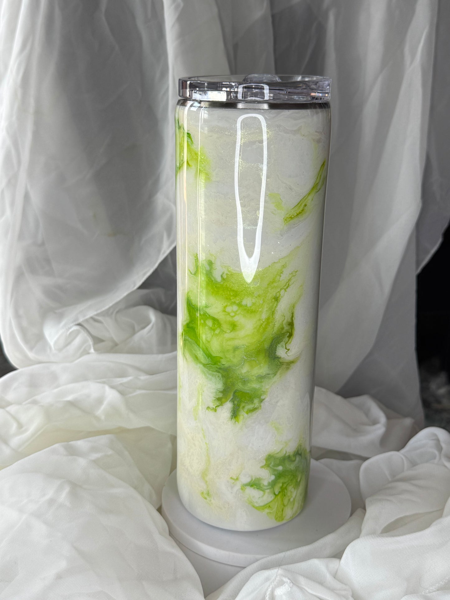 30oz green marble