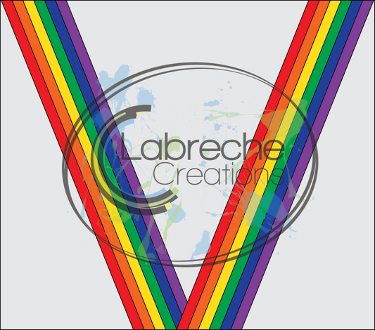 V Split Ribbon Template