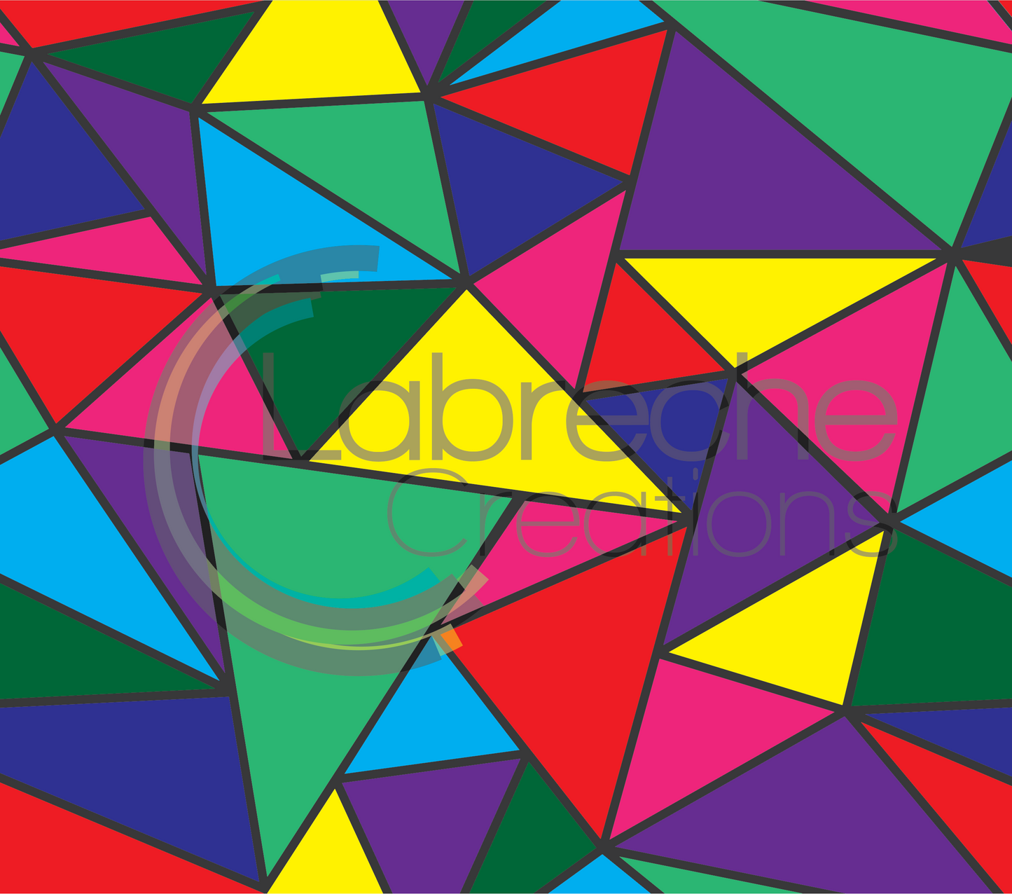 Abstract Triangle Pattern Template