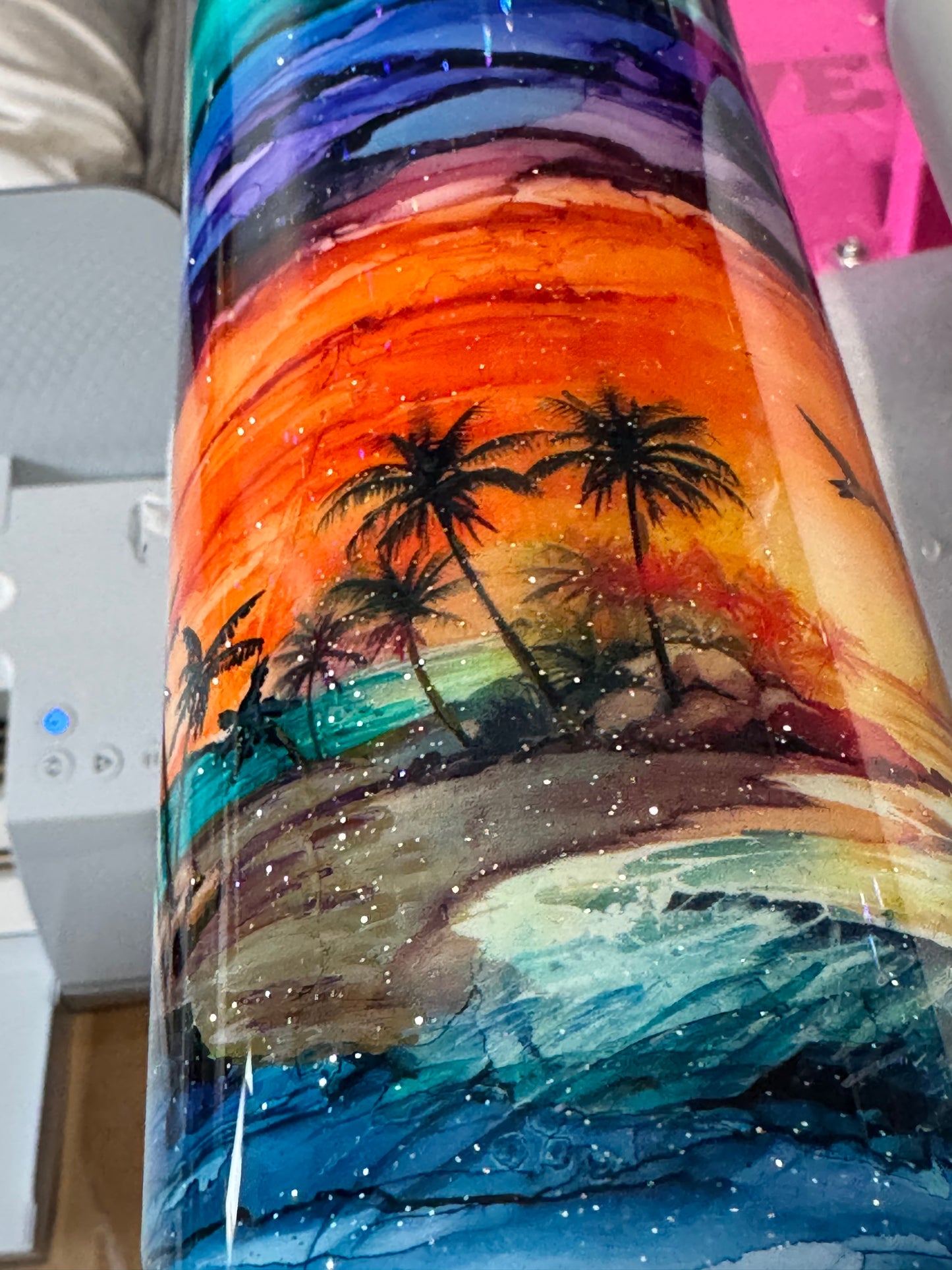 HAND PAINTED ISLAND SCENE WAFFLE TICKETS