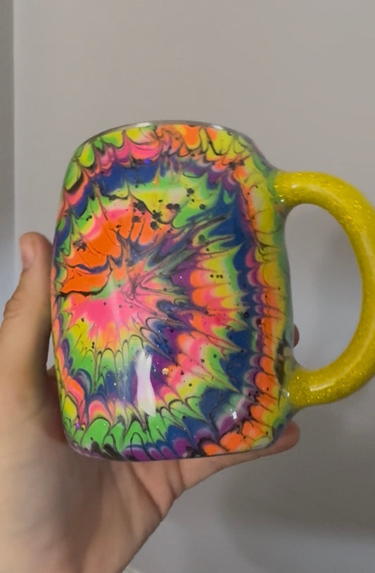 Neon Tie Dye 14oz Mug