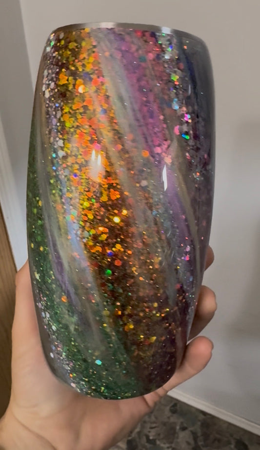 Rainbow Colourshift MilkyWay 25oz Barrel Tumbler