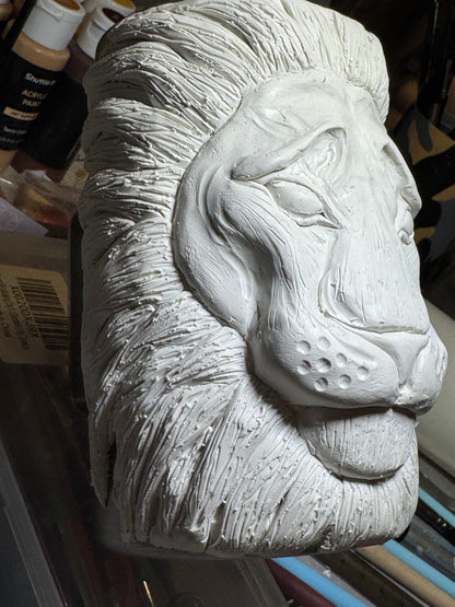 Hand sculpted and HAND PAINTED LION COFFEE MUG WAFFLE TICKETS