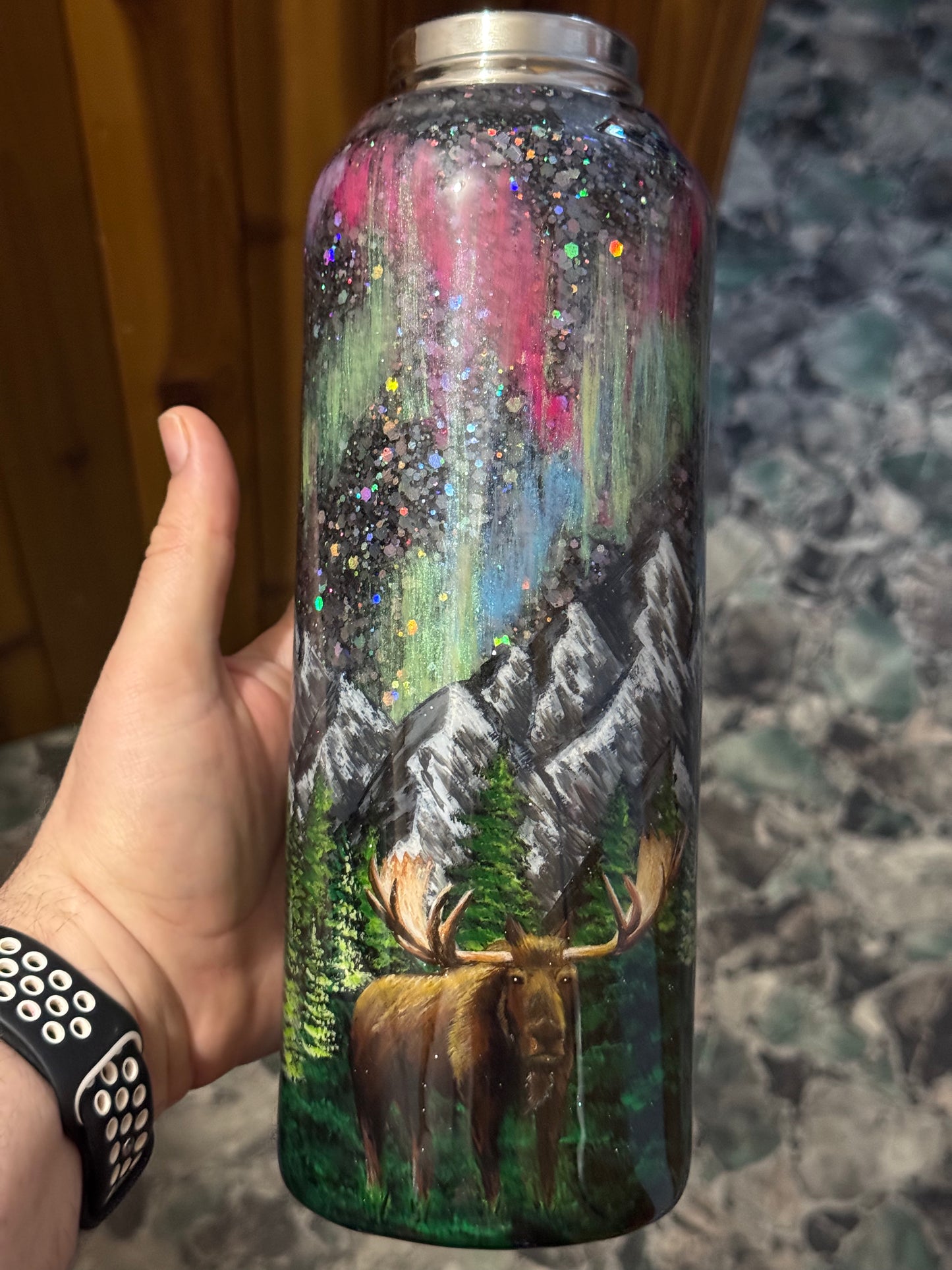HAND PAINTED MOUNTAIN WILDNERNESS SCENE WAFFLE TICKETS