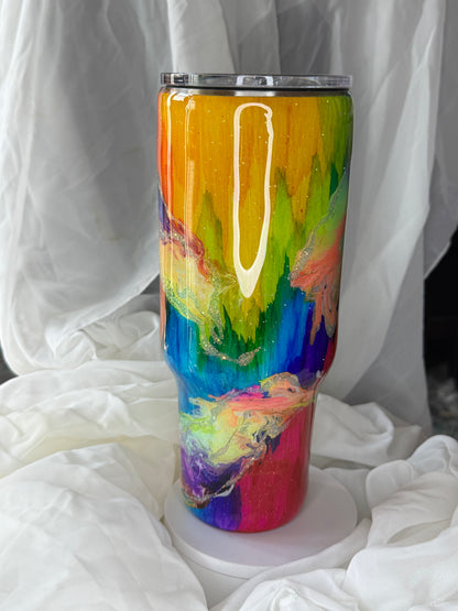 40oz Rainbow Dragon Tumbler