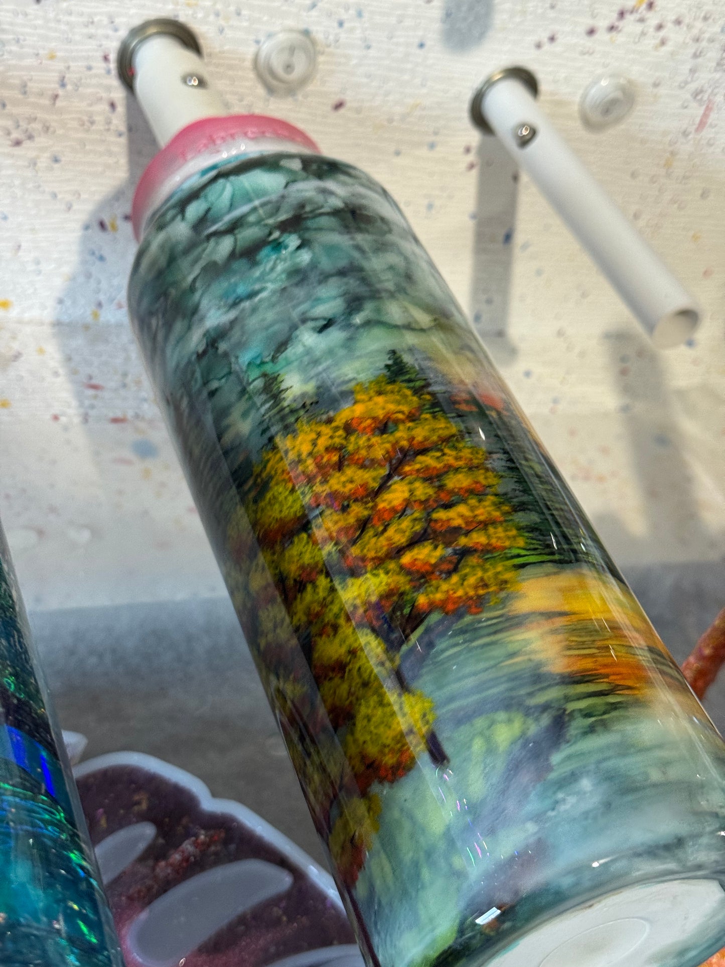 001 Moose Scene Waffle 40oz hydro duo