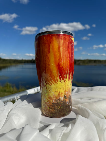 34. 30oz Modern Curve Sunflower