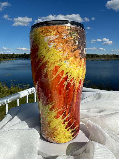 34. 30oz Modern Curve Sunflower