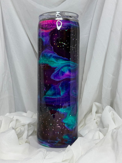 11. 30oz Straight Skinny Holy Trinity Galaxy drinking tumbler