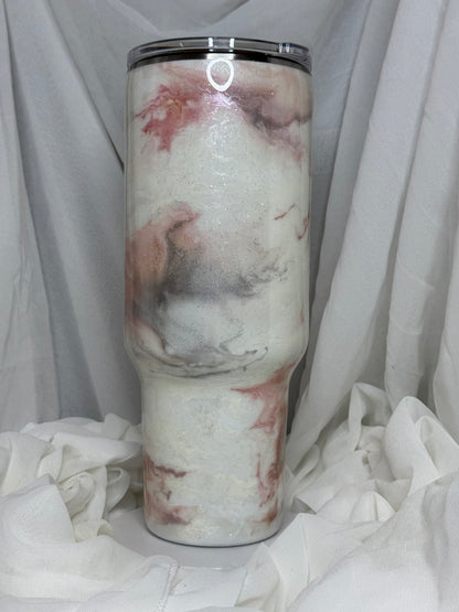 29. 40oz Traveller Pink Marble drinking tumbler