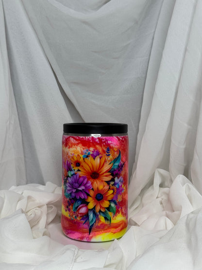 19. 12oz Thick Duozie Floral Ink drop