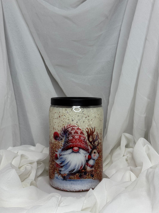 10. 12oz Thick Duozie Santa with Glitter Ombre