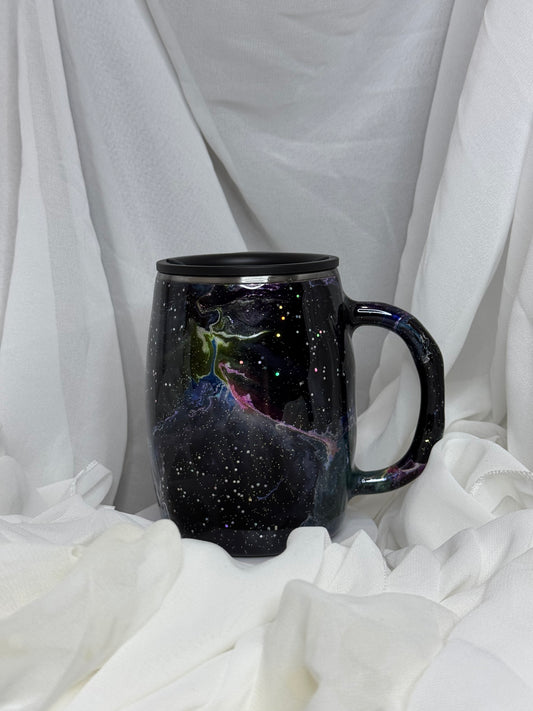 34. 14oz Round Stainless Steel Mug Galaxy
