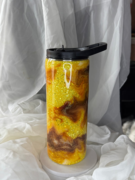 25oz Yellow swirl Duo