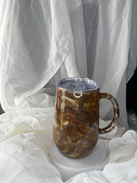 16oz Brown swirl Coffee Mug