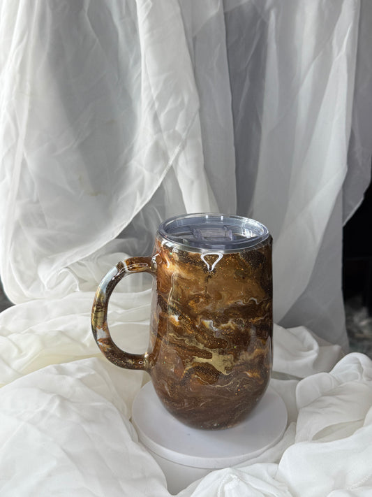 16oz Brown swirl Coffee Mug
