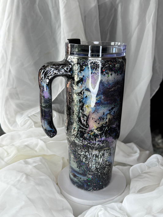 30oz Opal over Holo foil Grippy