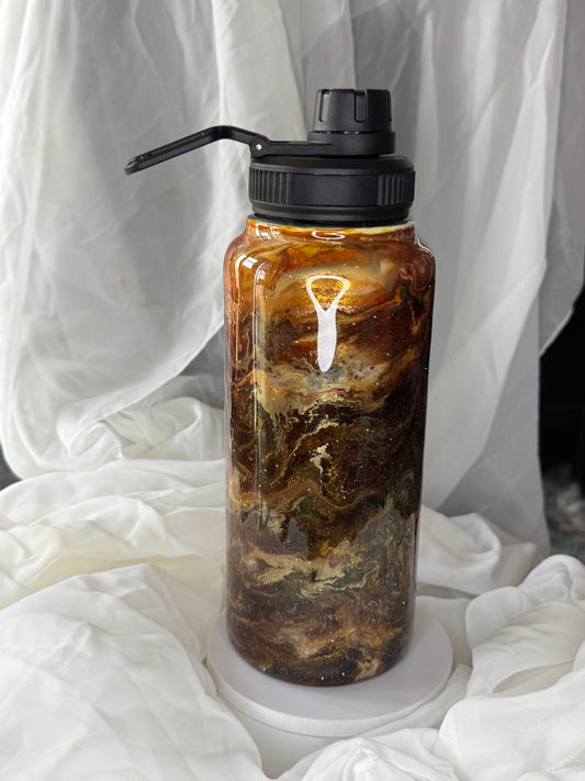 32oz Brown Swirl Hydro Duo