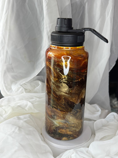 32oz Brown Swirl Hydro Duo