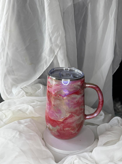 16oz Pink Swirl Mug