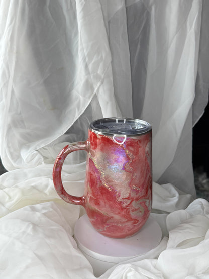16oz Pink Swirl Mug
