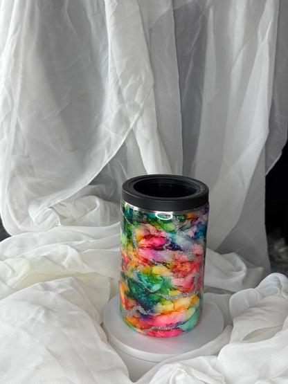 Rainbow Can Coozie Tumbler