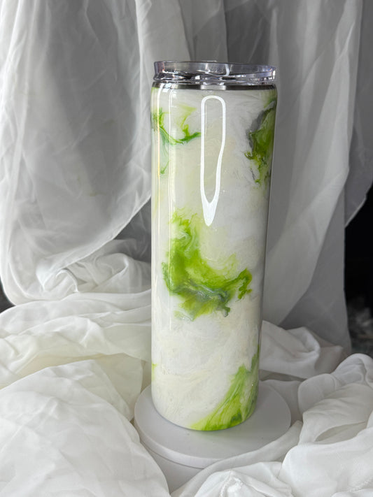 30oz green marble