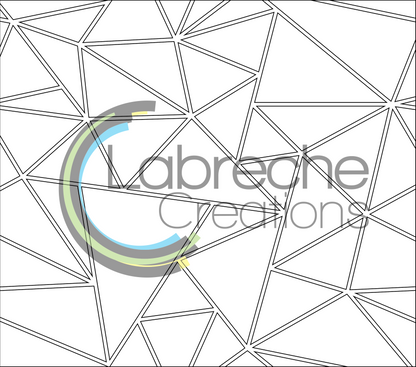 Abstract Triangle Pattern Template