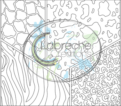 Animal Print Collage Template