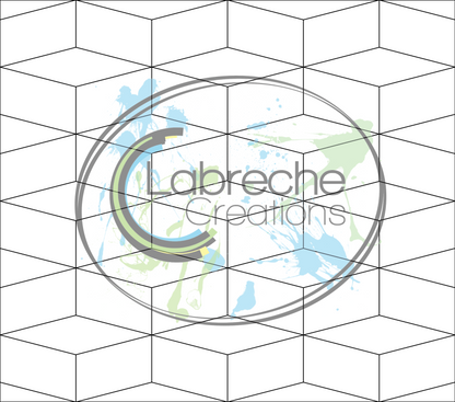 Abstract Square Steps Template