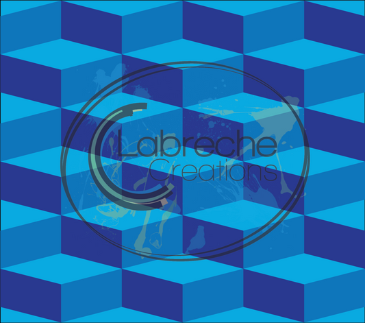 Abstract Square Steps Template