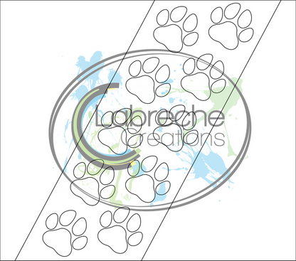 Dog Print Angle Template