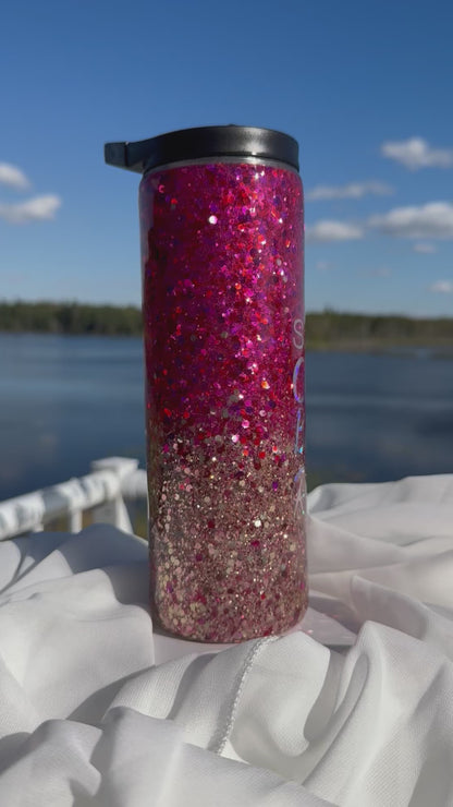 38. 20oz. Skinny Duo Bougie Ratchet drinking tumbler