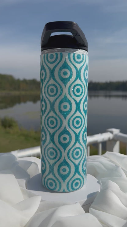 22. 20oz. Skinny Duo Vintage Wallpaper drinking tumbler