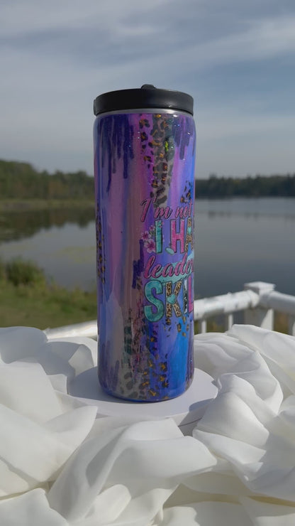 42. 20oz. Skinny Duo Retro drinking tumbler