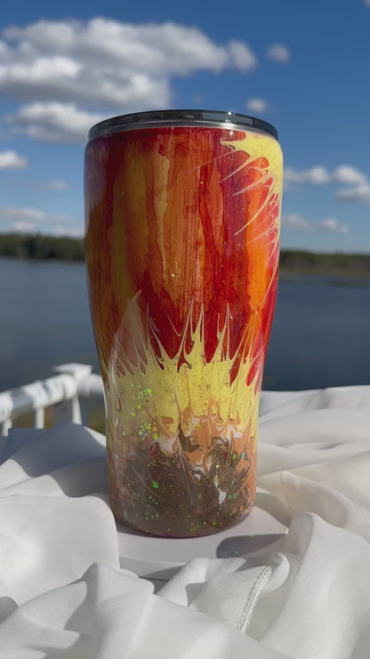 34. 30oz Modern Curve Sunflower