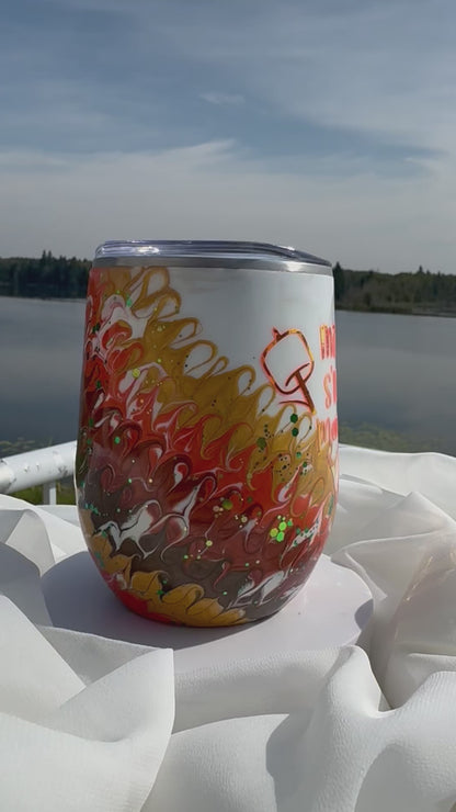 45. 12oz. S'mores wine tumbler