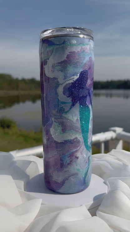 37. 20oz. Mermaid drinking tumbler